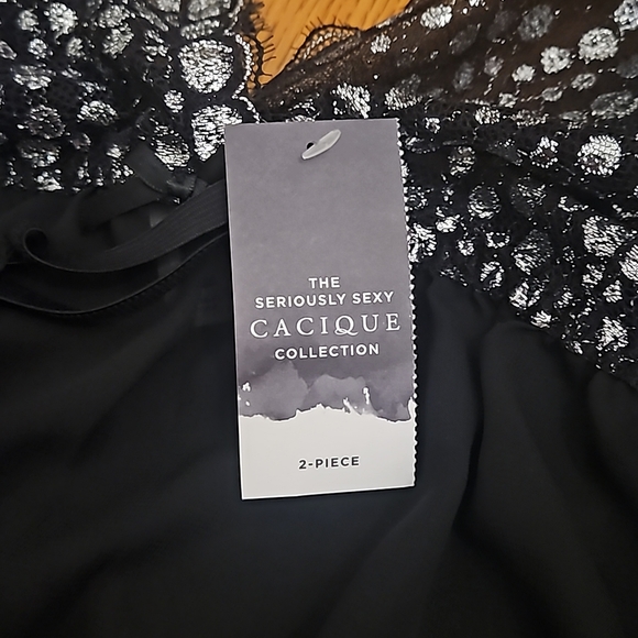 ❌❌❌ SOLD ❌❌❌ NWT Cacique Seriously Sexy Babydoll 2-Piece Lingerie Set/ 34-36 - Picture 5 of 12